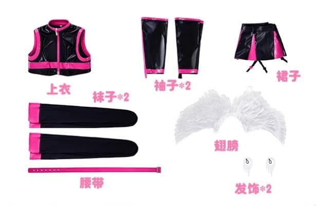 Amazon.co.jp: 2.5次元の誘惑 ミリエラ コスプレ衣装+髪飾り+翼+靴下